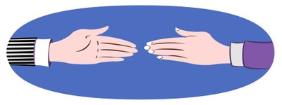 Stretta di mano - illustrazione da Neale Osborne